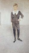 Fernand Khnopff Portrait of His Royal Highness Prince Leopold of Belgium Duke of Brabant oil